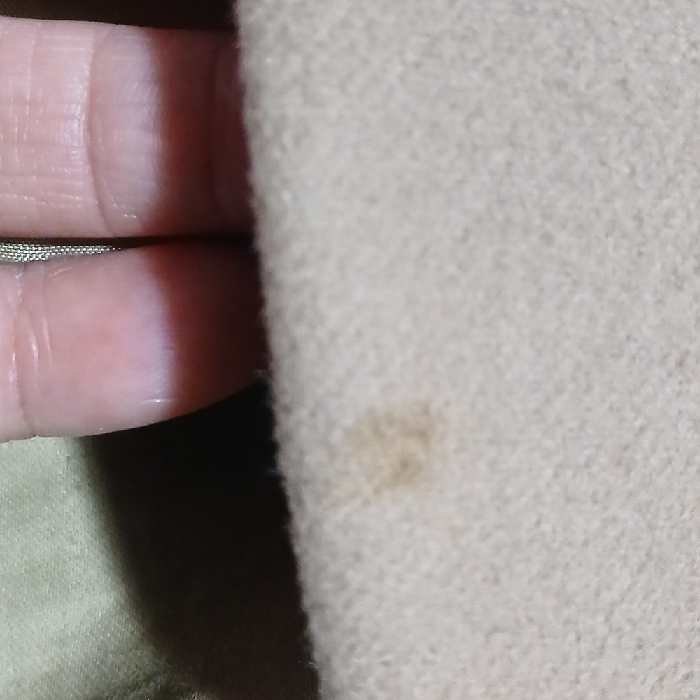 Talbots Wool Cashmere Blend Beige Tan Single-Button Blazer Embroidered Pocket 10 - Picture 7 of 8